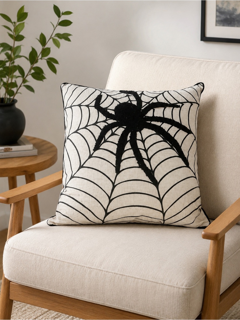 Sparkly Spider pillow